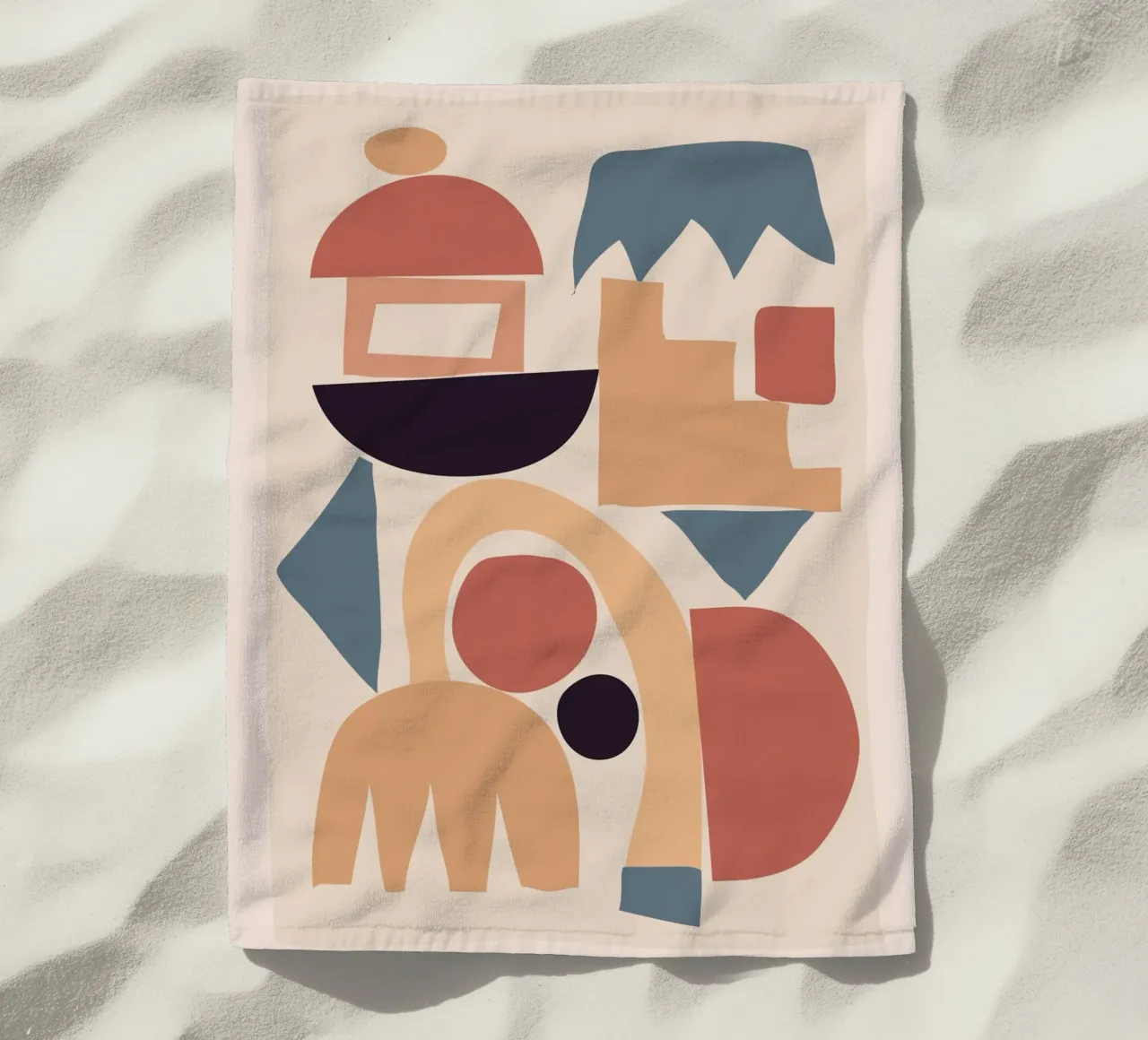 Forme astratte morbide 02 telo mare da ThingDesign