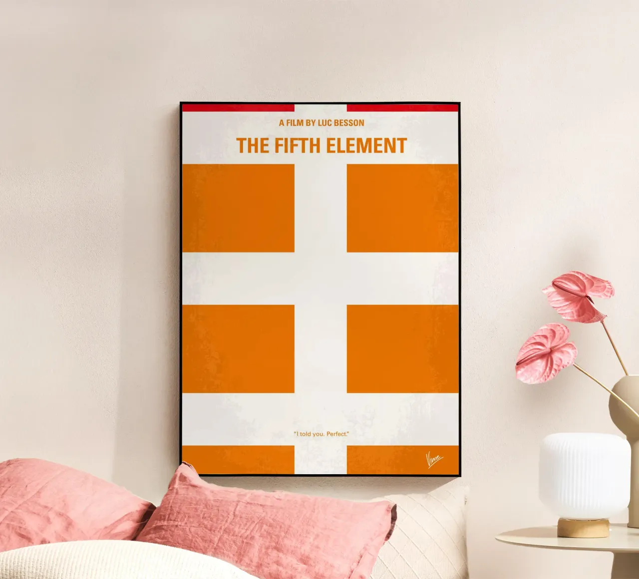 No112 My Fifth Element minimal movie poster plexiglass da Chungkong