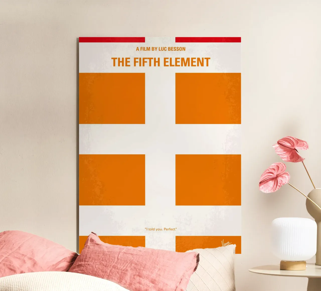 No112 My Fifth Element minimal movie poster alluminio dibond da Chungkong