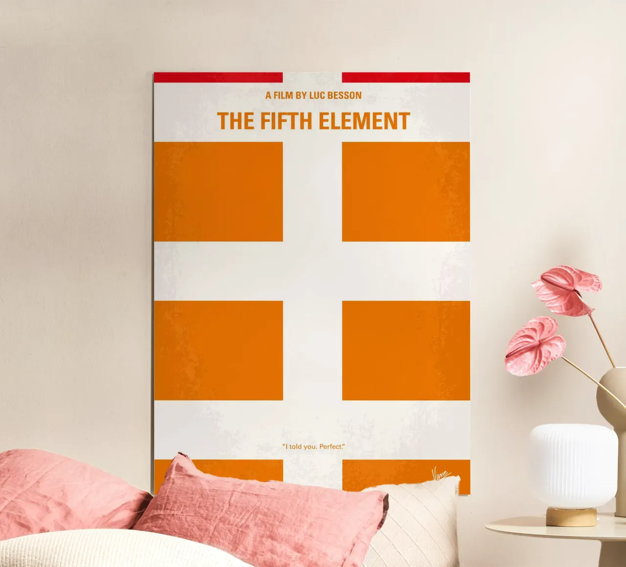 No112 My Fifth Element minimal movie poster carta hahnemühle da Chungkong