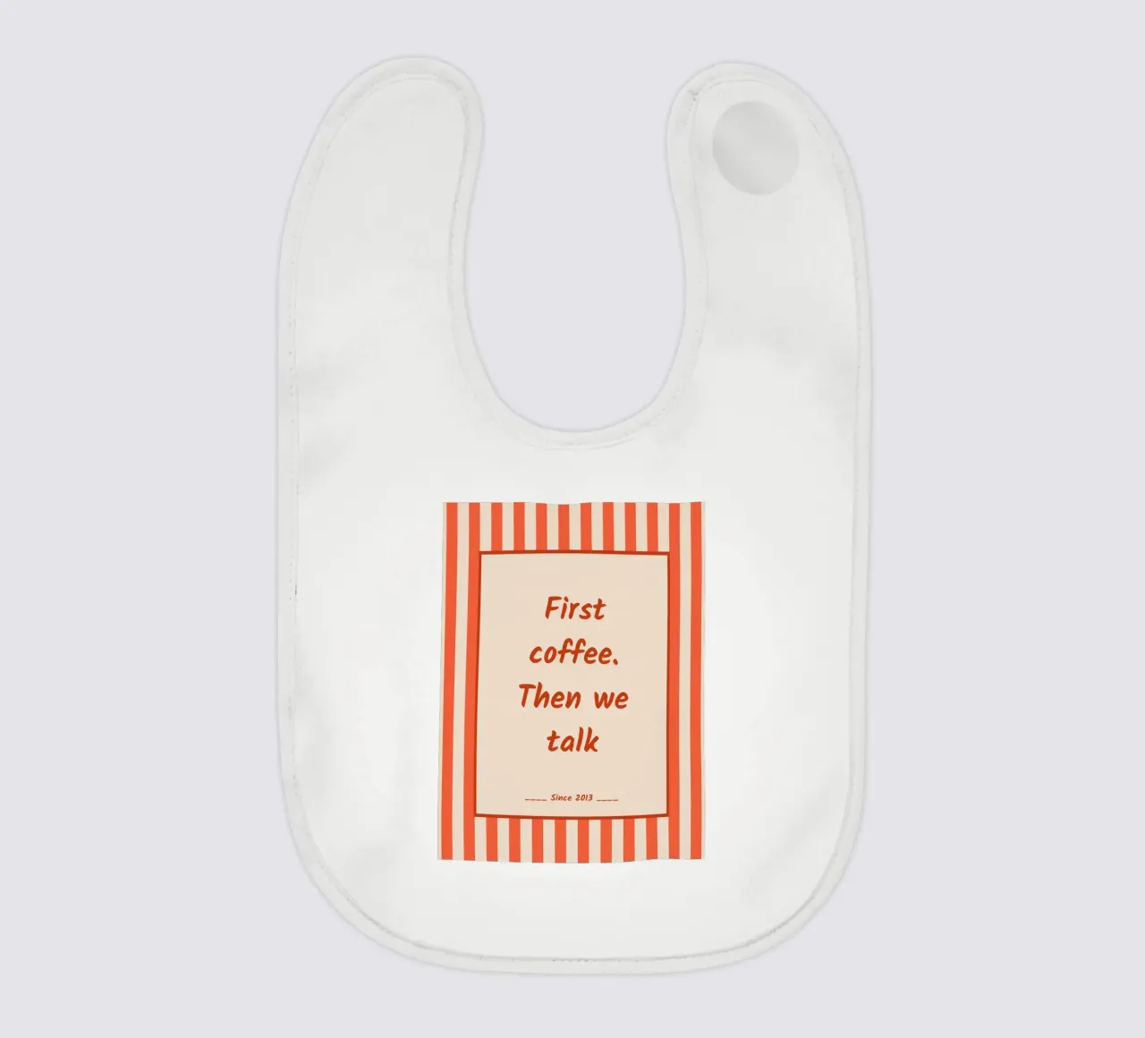 il caffè è una priorità bavaglino da zeriayam arts