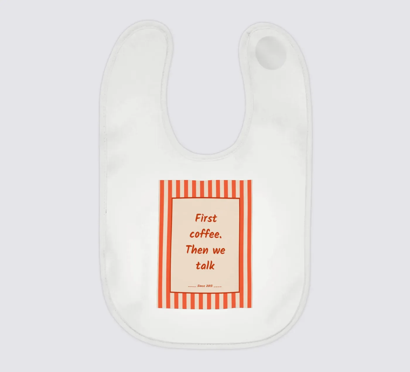 koffie heeft prioriteit baby slabbetje van zeriayam arts