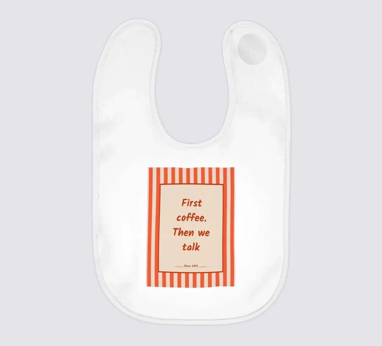 il caffè è una priorità bavaglino da zeriayam arts