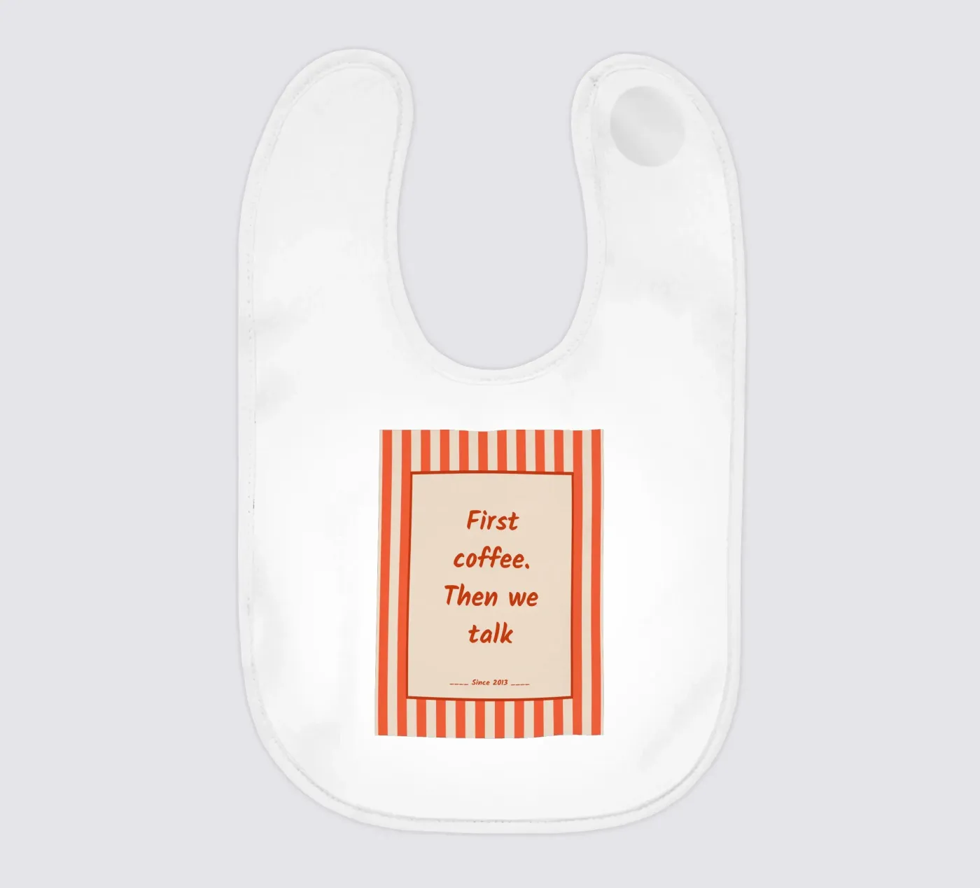 koffie heeft prioriteit baby slabbetje van zeriayam arts