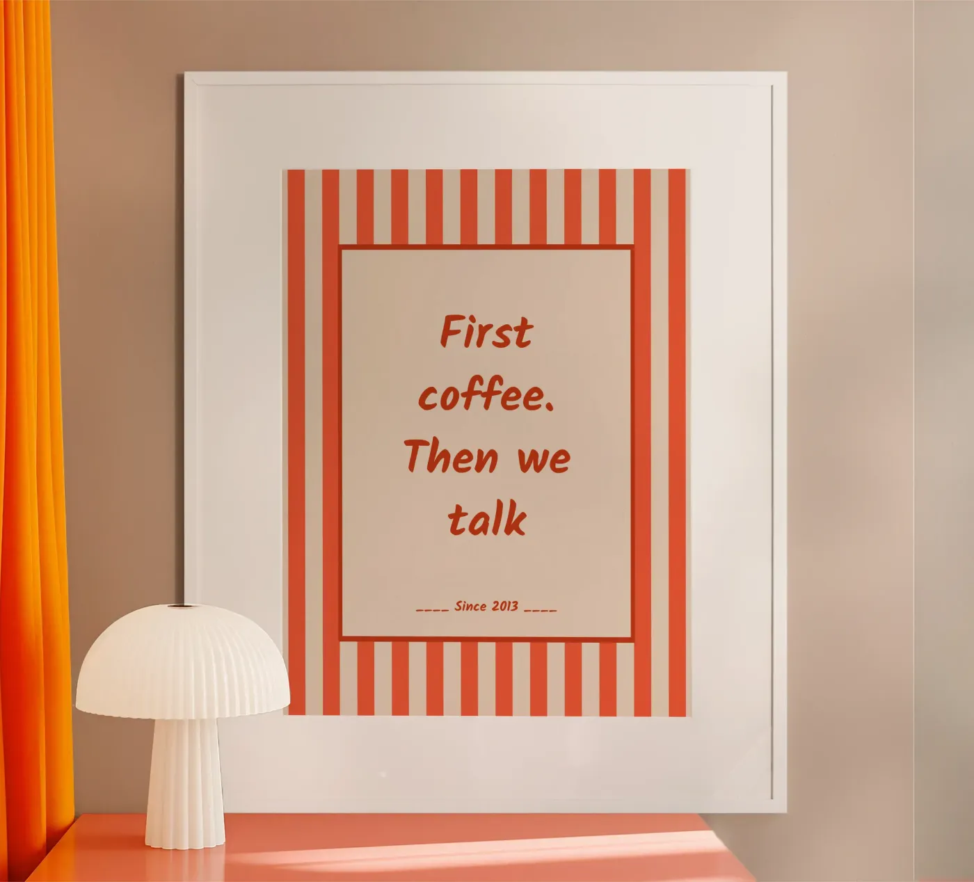 coffee is priority poster by zeriayam arts