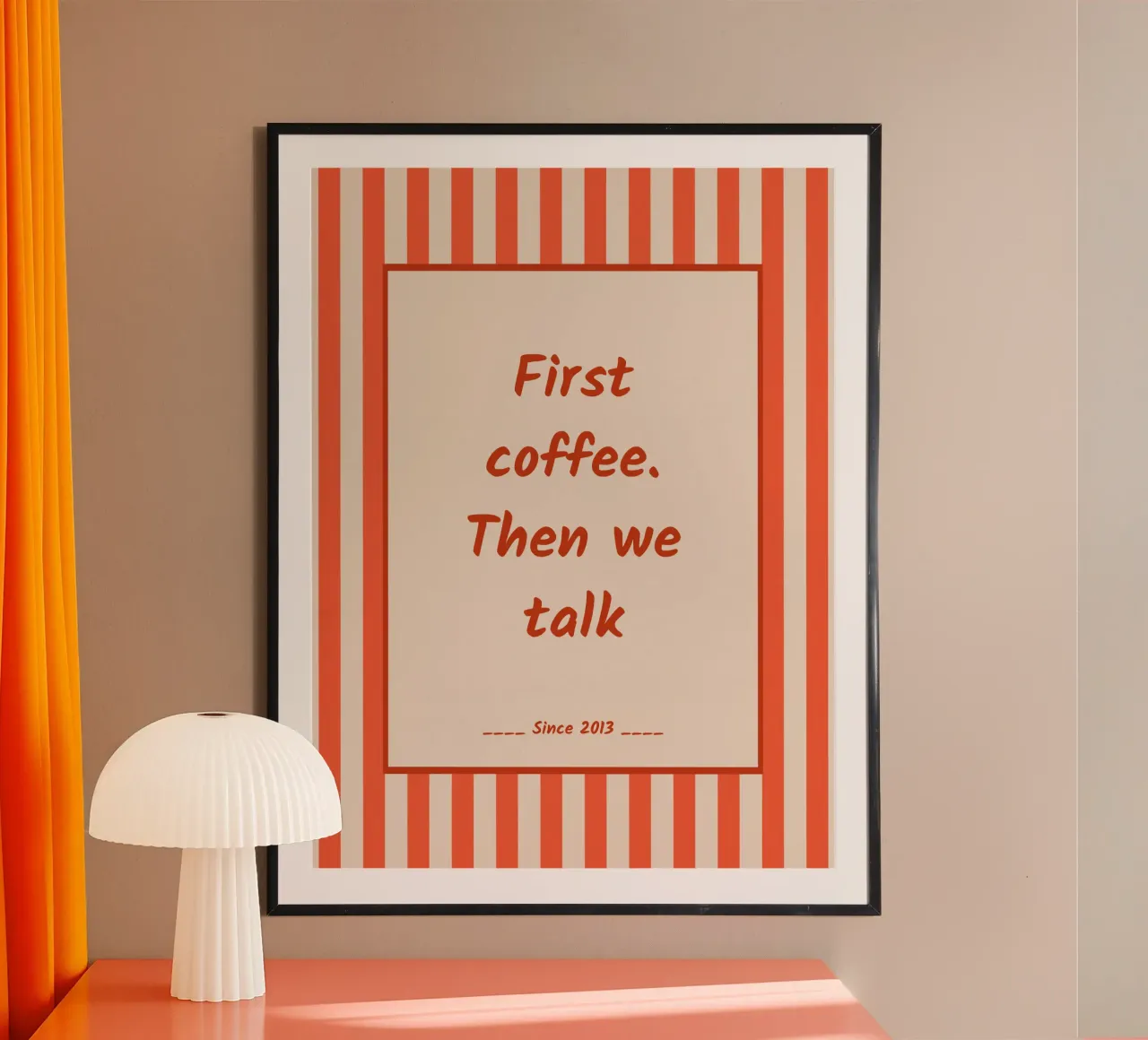 coffee is priority poster by zeriayam arts