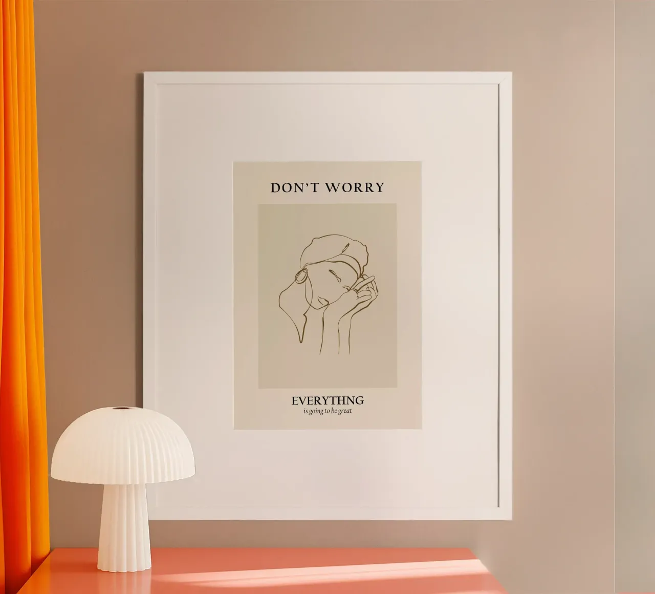 Non preoccupatevi: tutto andrà bene. carta hahnemühle da NKTN Design