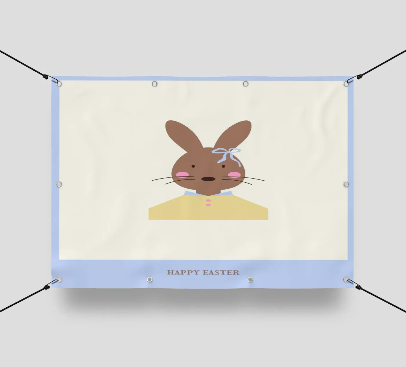 Happy Easter PVC Plane von janamossmann