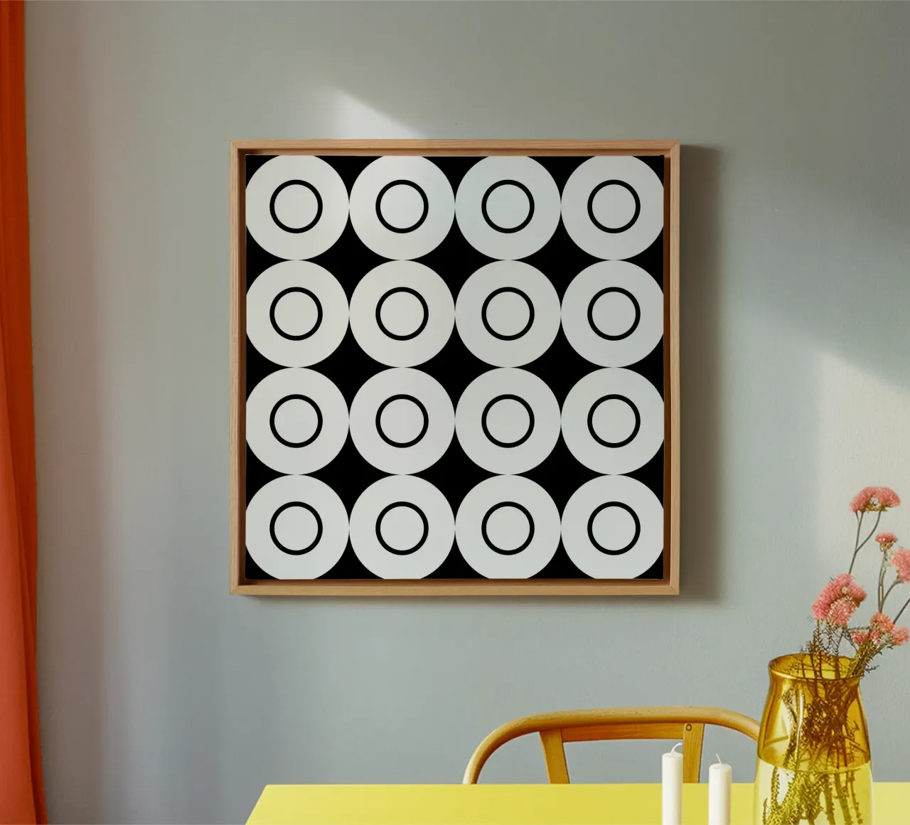 Retro Minimalist Geometrical Design canvas by good-vibes