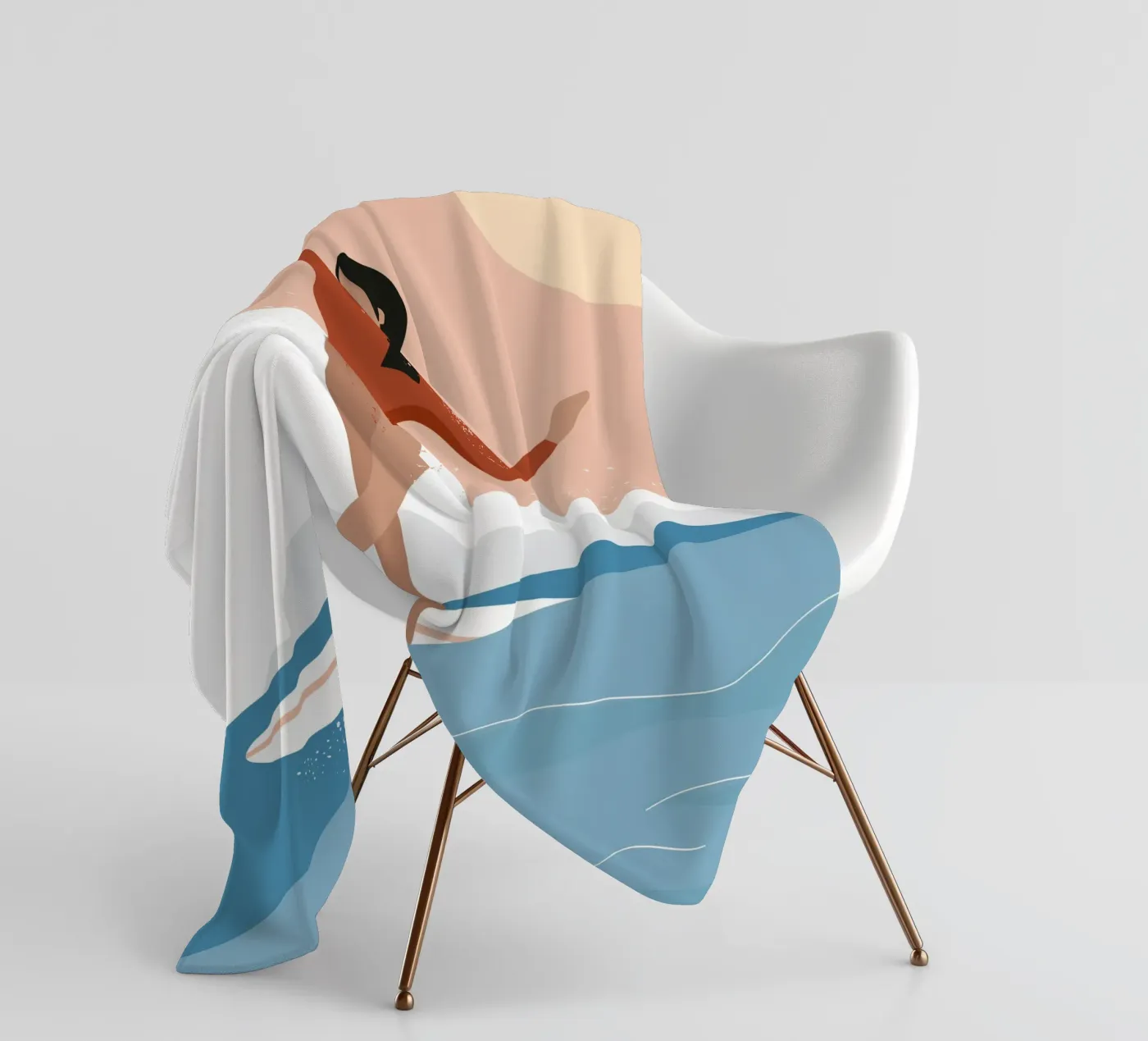 The wave fleecedeken van Tamsen Design