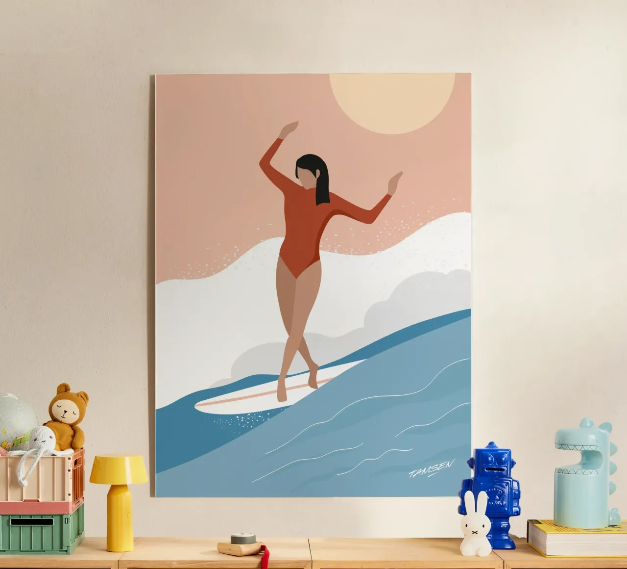 L'onda plexiglass da Tamsen Design