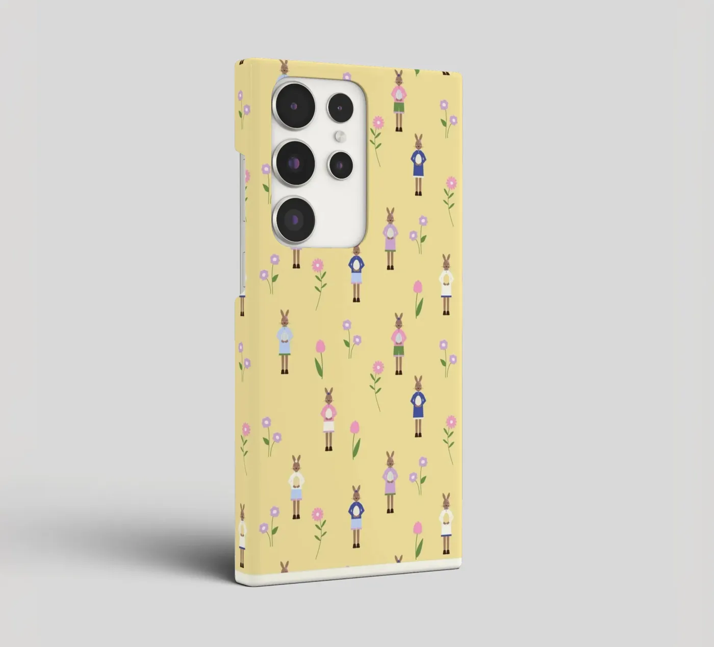 Happy Easter Pattern Yellow Samsung Hülle von janamossmann