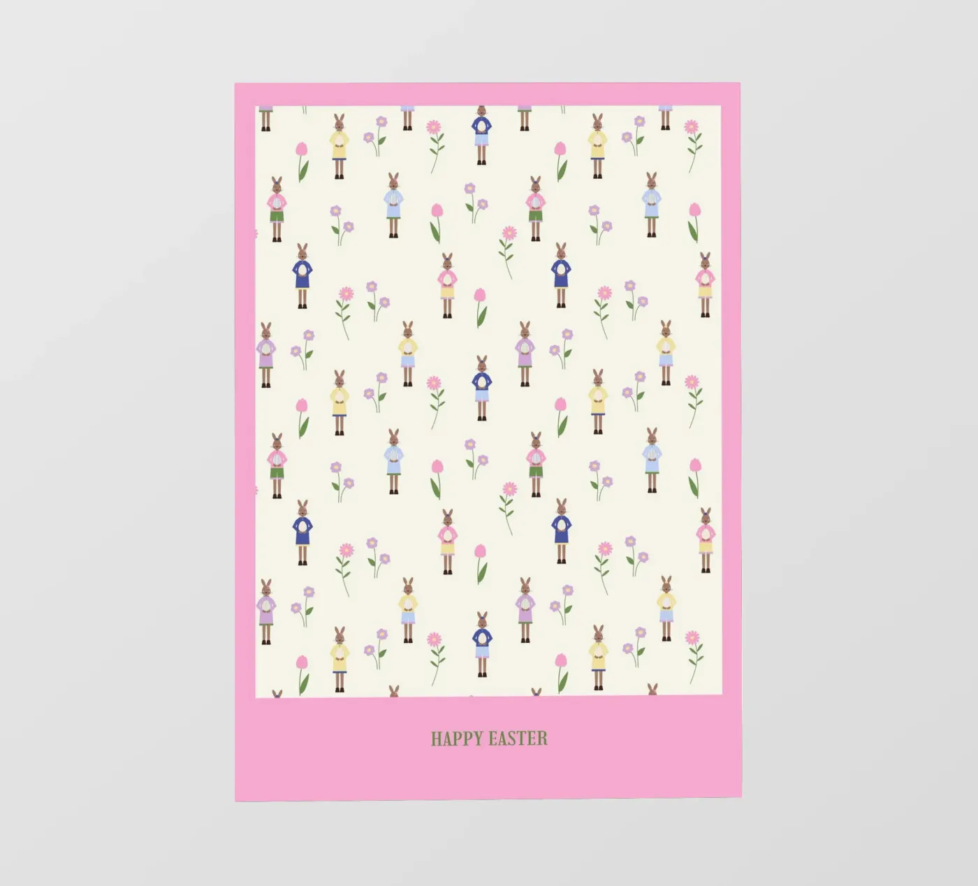 Happy Easter Pattern fotobehang van janamossmann