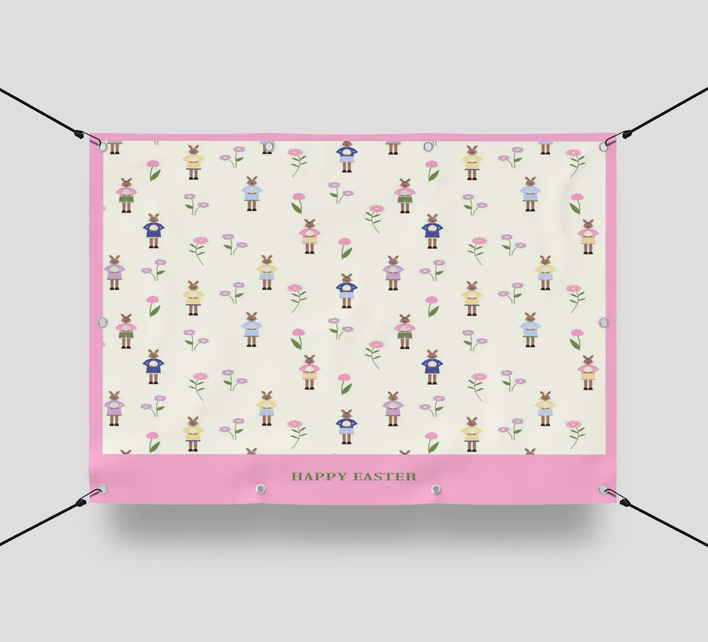 Happy Easter Pattern bâche pvc de janamossmann