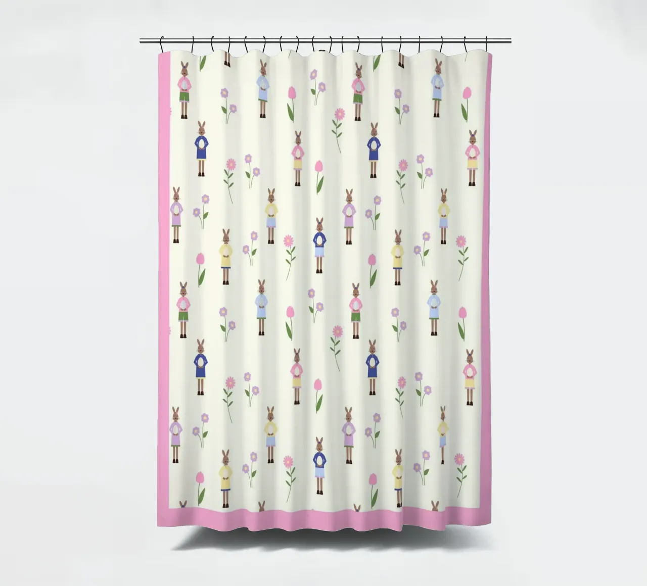 Happy Easter Pattern douchegordijn van janamossmann