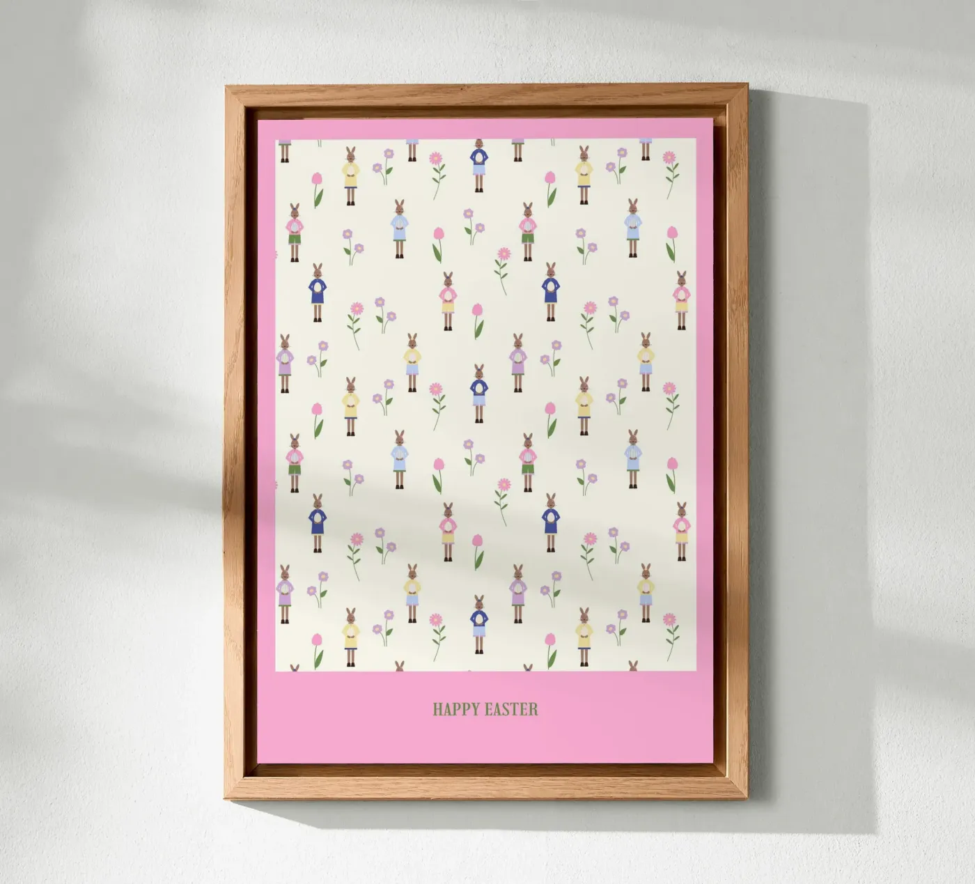 Happy Easter Pattern alluminio dibond da janamossmann