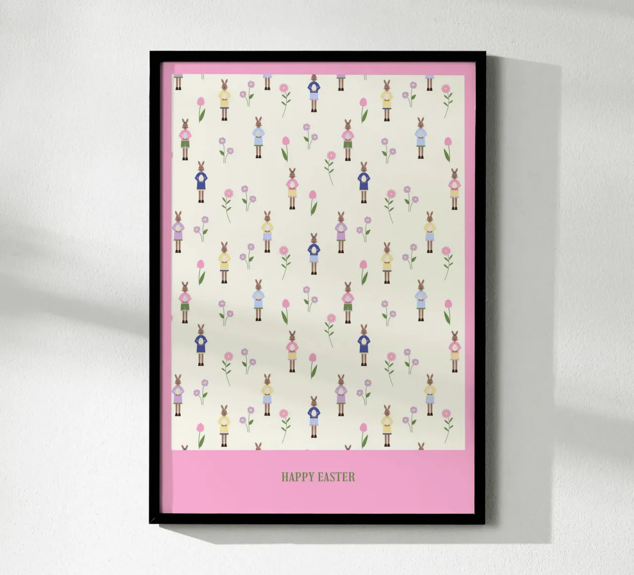 Happy Easter Pattern poster da janamossmann