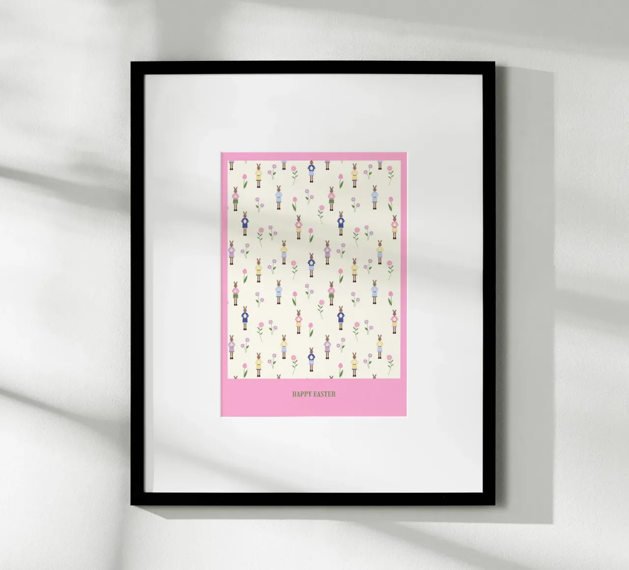 Happy Easter Pattern poster da janamossmann