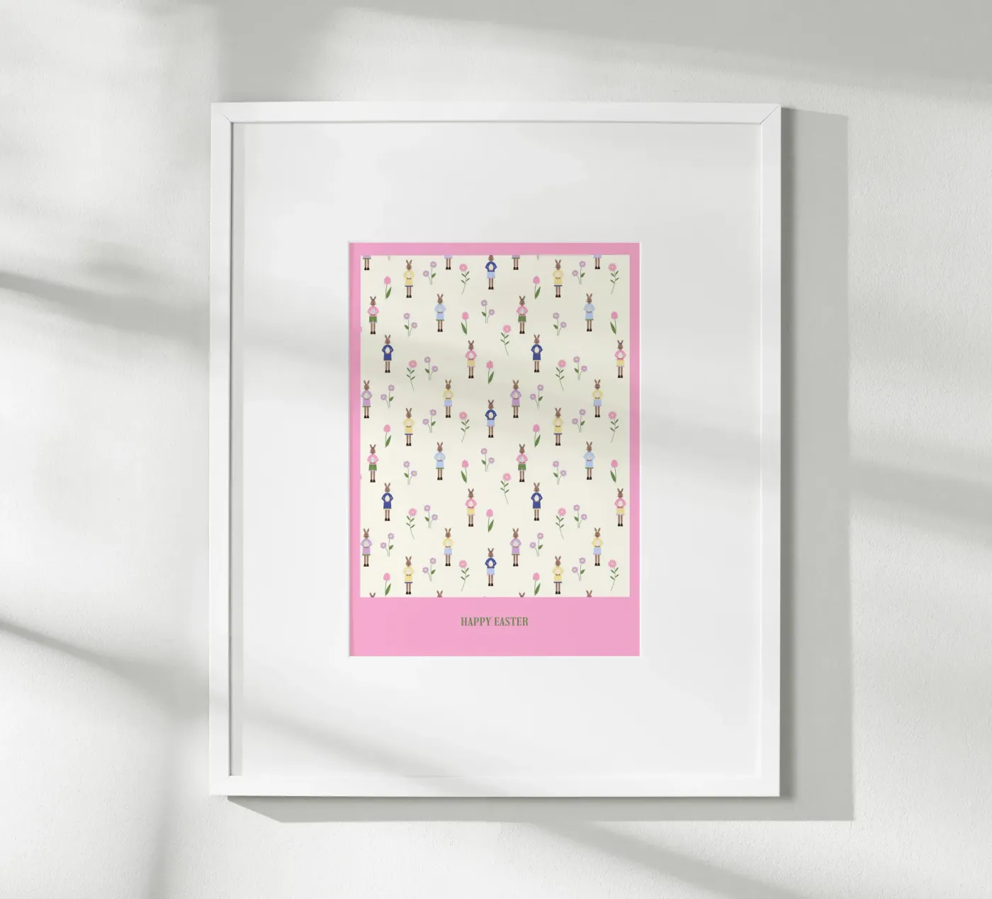 Happy Easter Pattern Poster von janamossmann