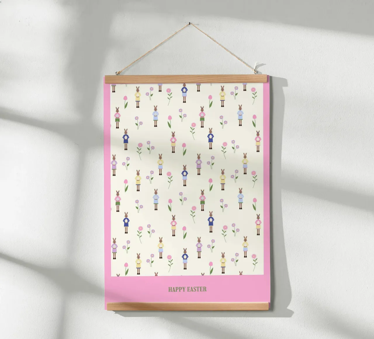 Happy Easter Pattern poster da janamossmann