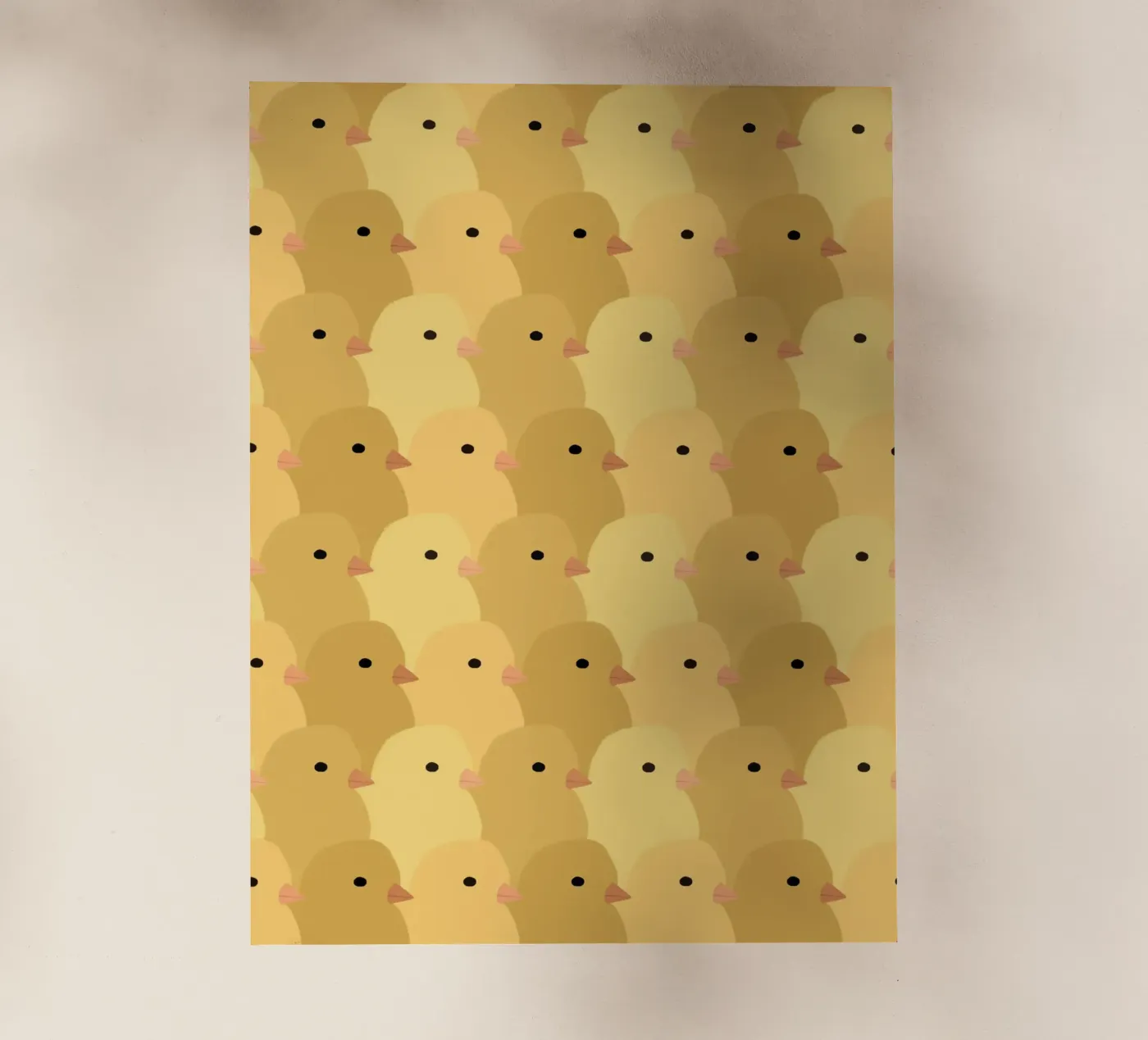 Chick Easter backlit film by Sophie Augustin Illustration