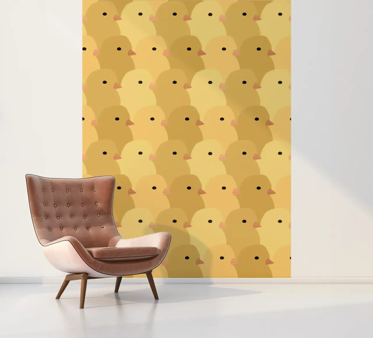 Kuikens Pasen fotobehang van Sophie Augustin Illustration