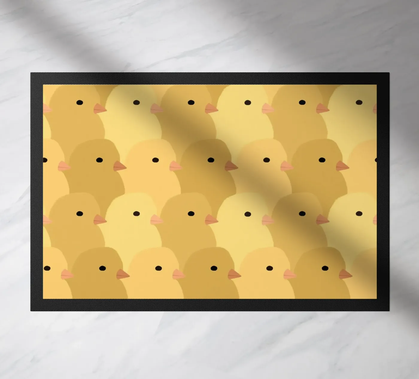 Chick Easter doormat by Sophie Augustin Illustration