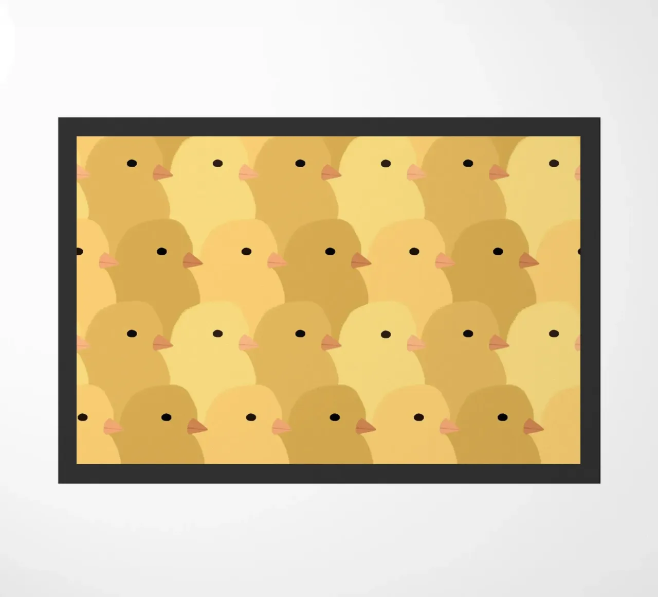 Chick Easter doormat by Sophie Augustin Illustration