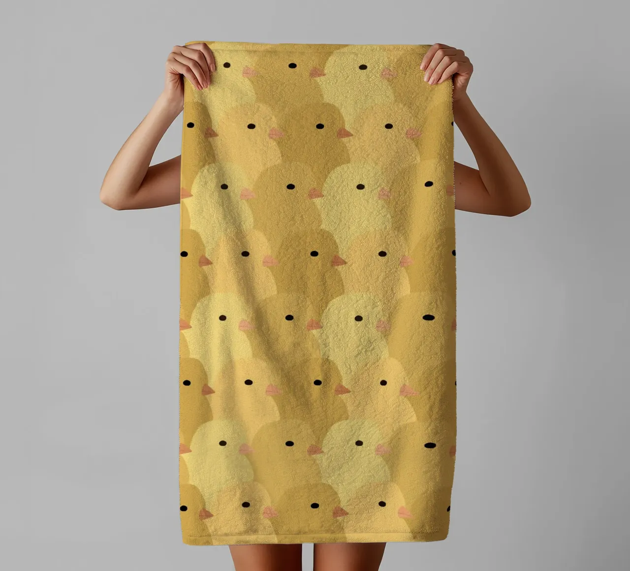 Chick Easter Handtuch von Sophie Augustin Illustration