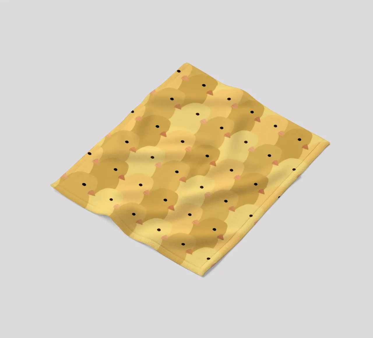 Chick Easter fleece blanket by Sophie Augustin Illustration