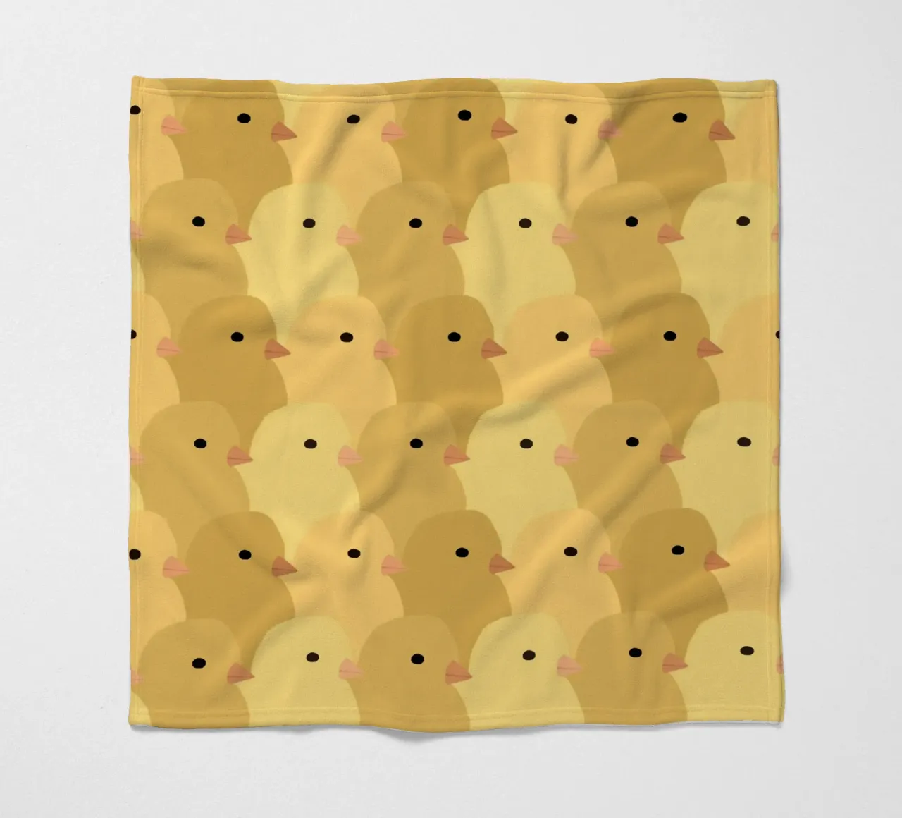 Chick Easter fleece blanket by Sophie Augustin Illustration