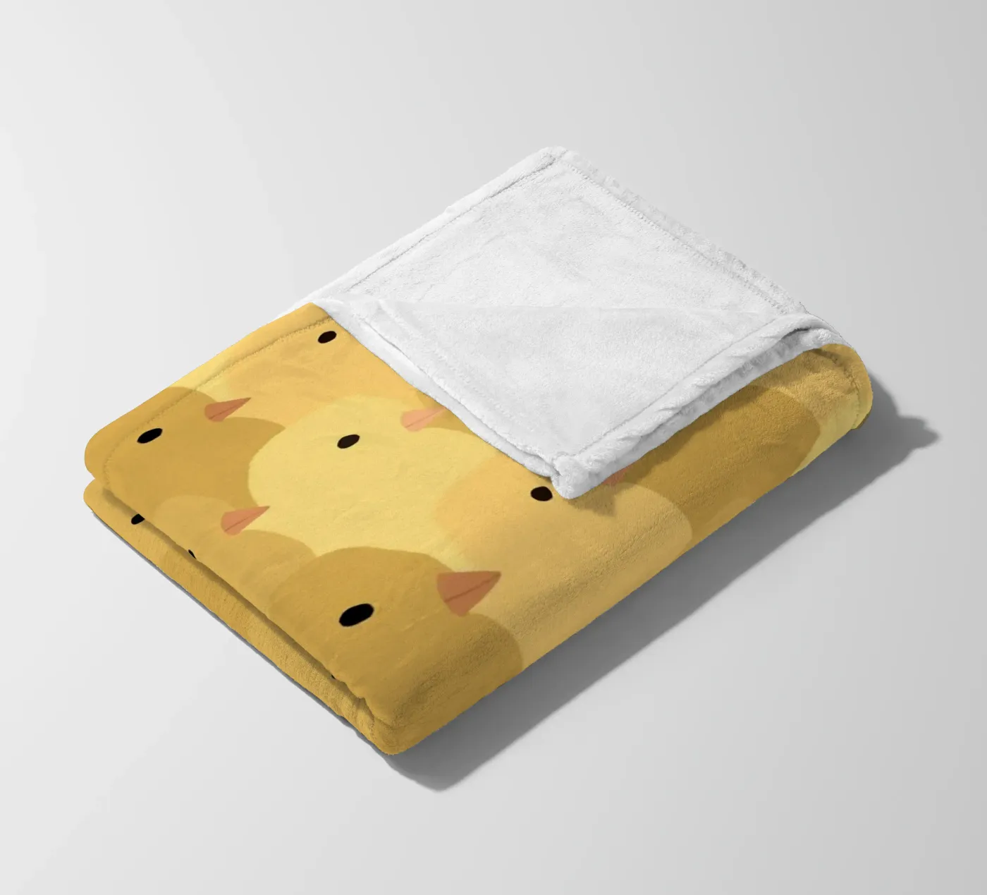 Chick Easter fleece blanket by Sophie Augustin Illustration