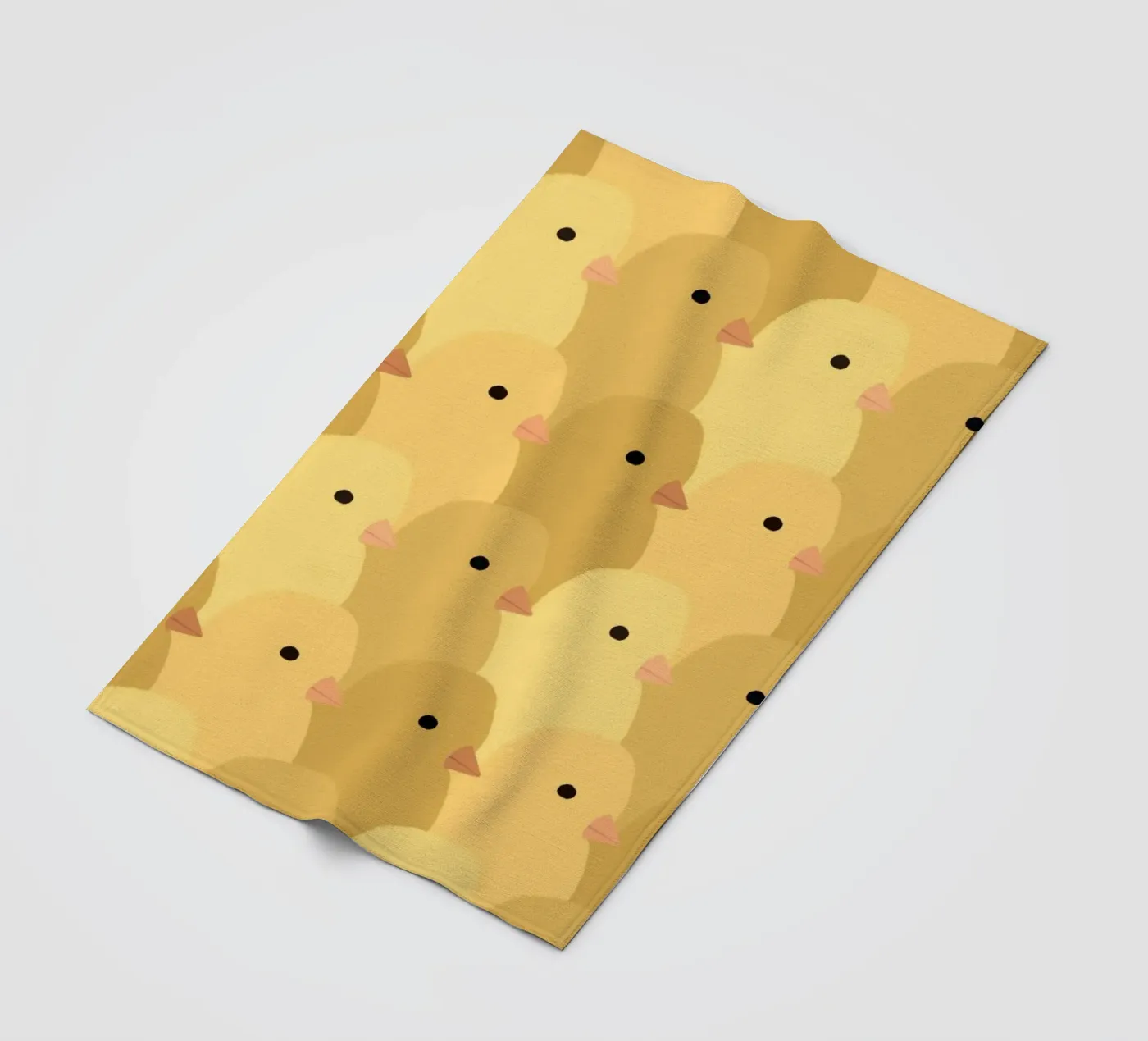 Chick Easter fleece blanket by Sophie Augustin Illustration