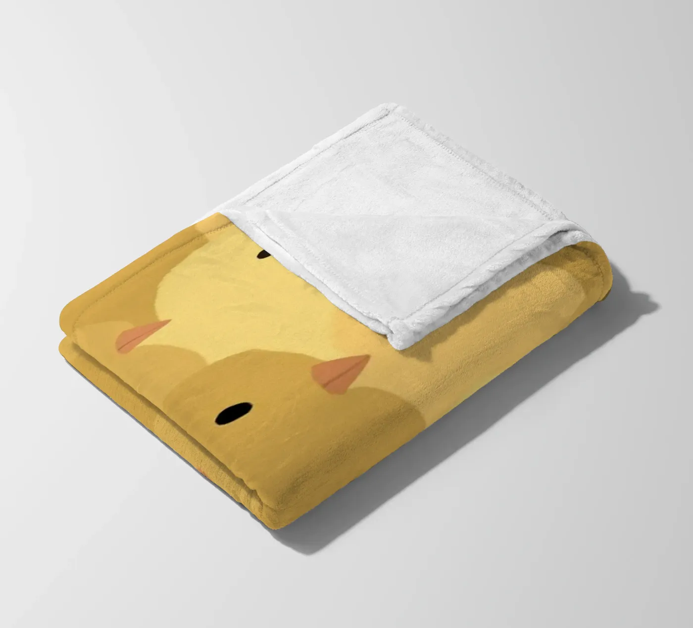 Chick Easter fleece blanket by Sophie Augustin Illustration