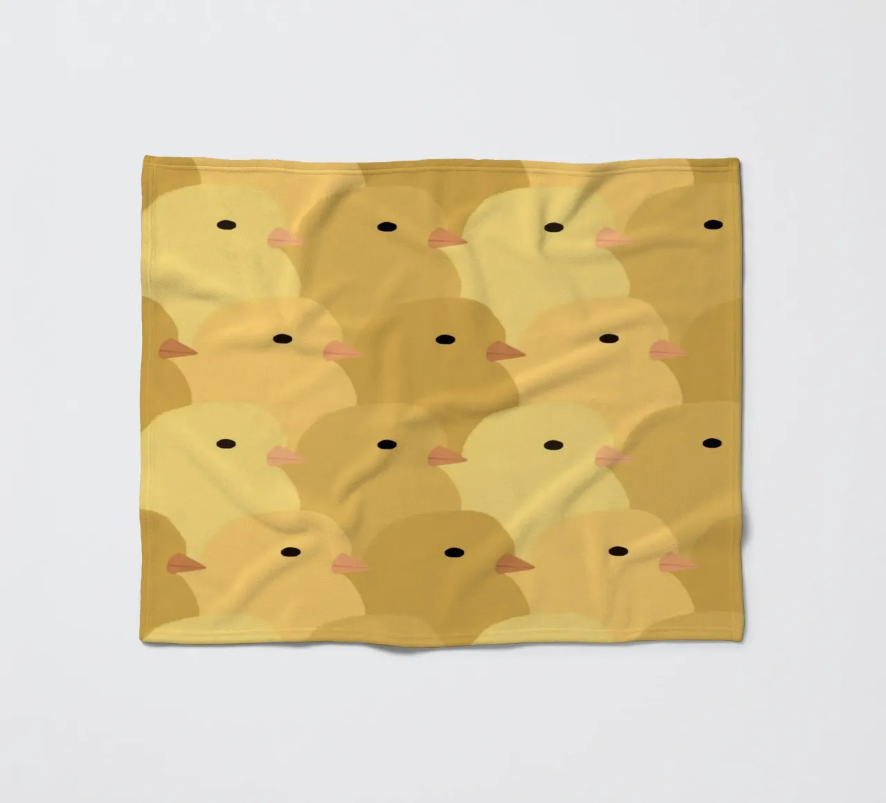 Chick Easter fleece blanket by Sophie Augustin Illustration