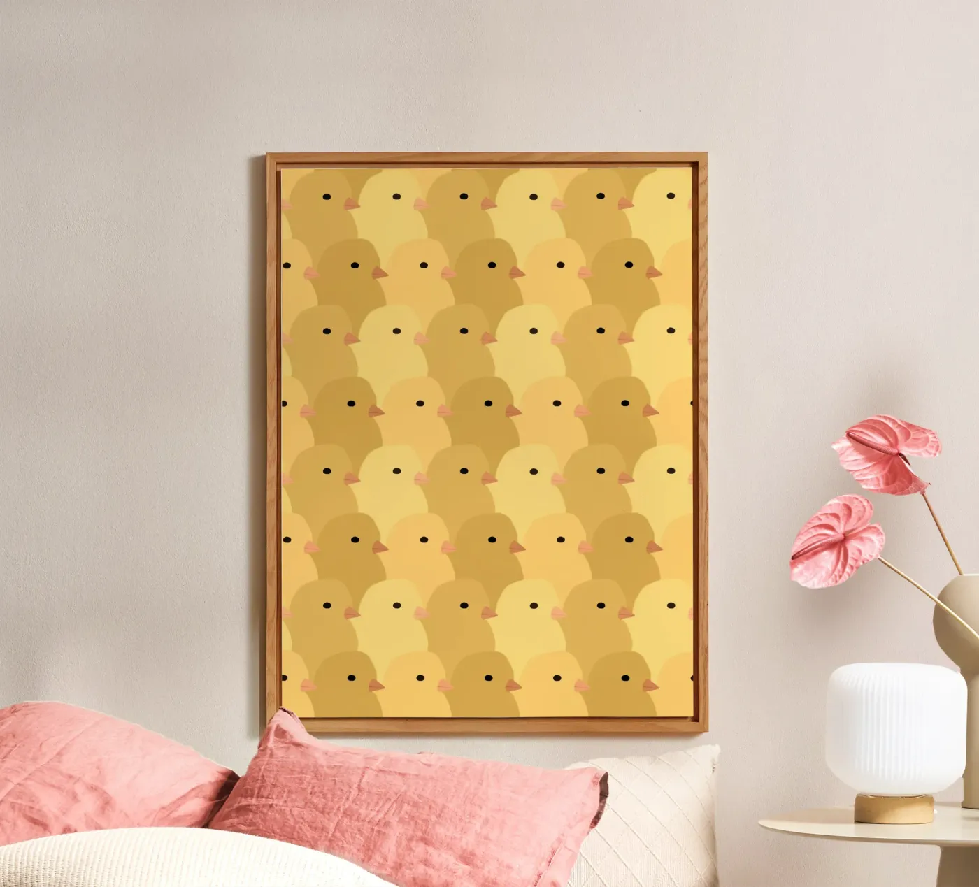 Chick Easter pannello forex da Sophie Augustin Illustration