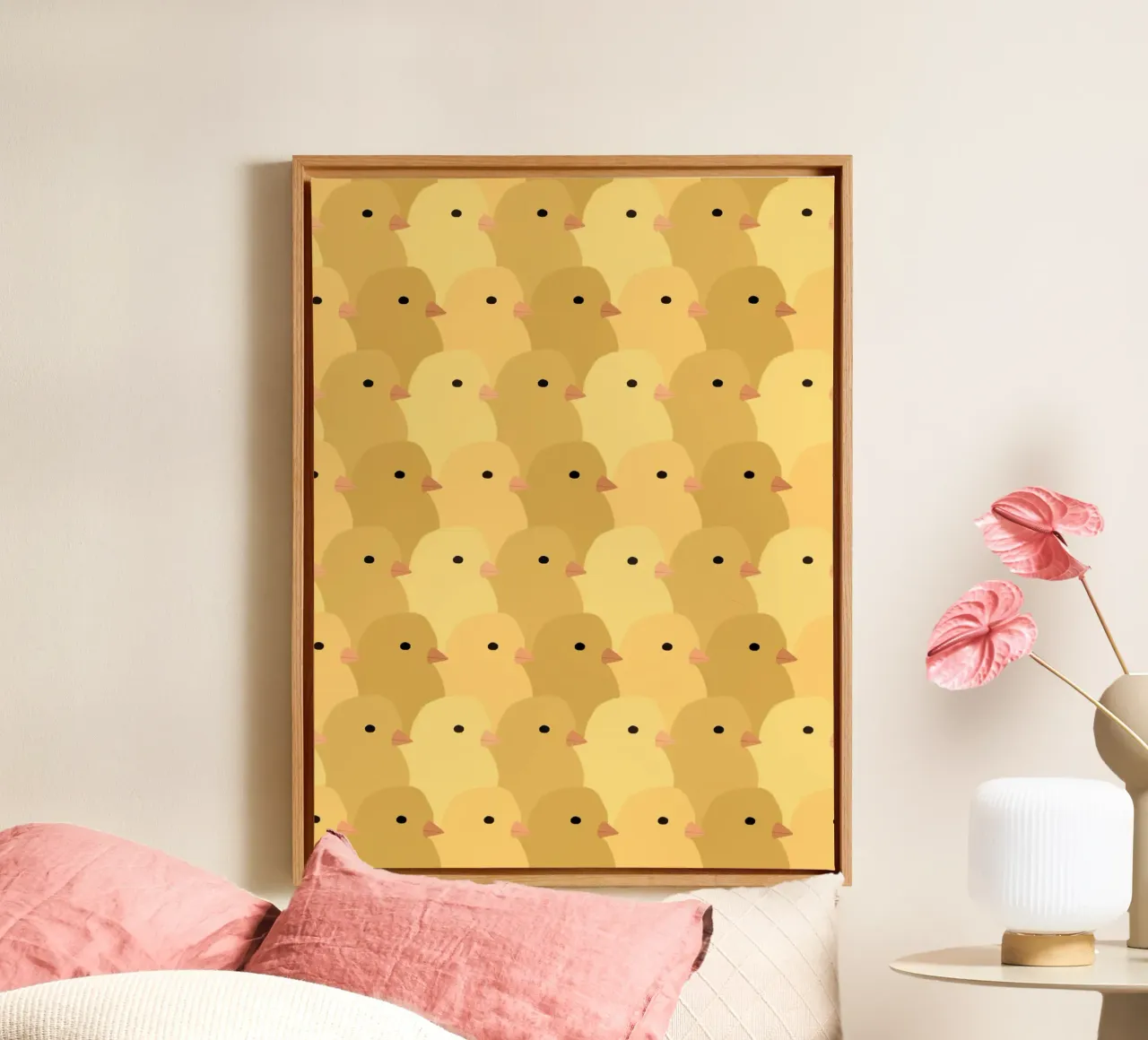 Chick Easter canvas by Sophie Augustin Illustration