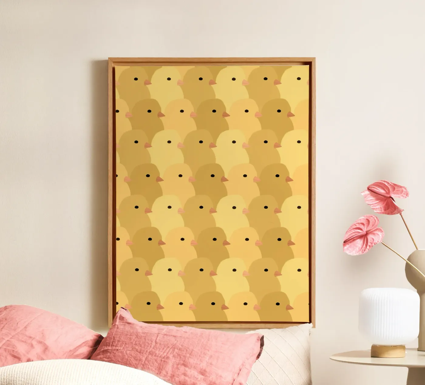 Chick Easter canvas by Sophie Augustin Illustration