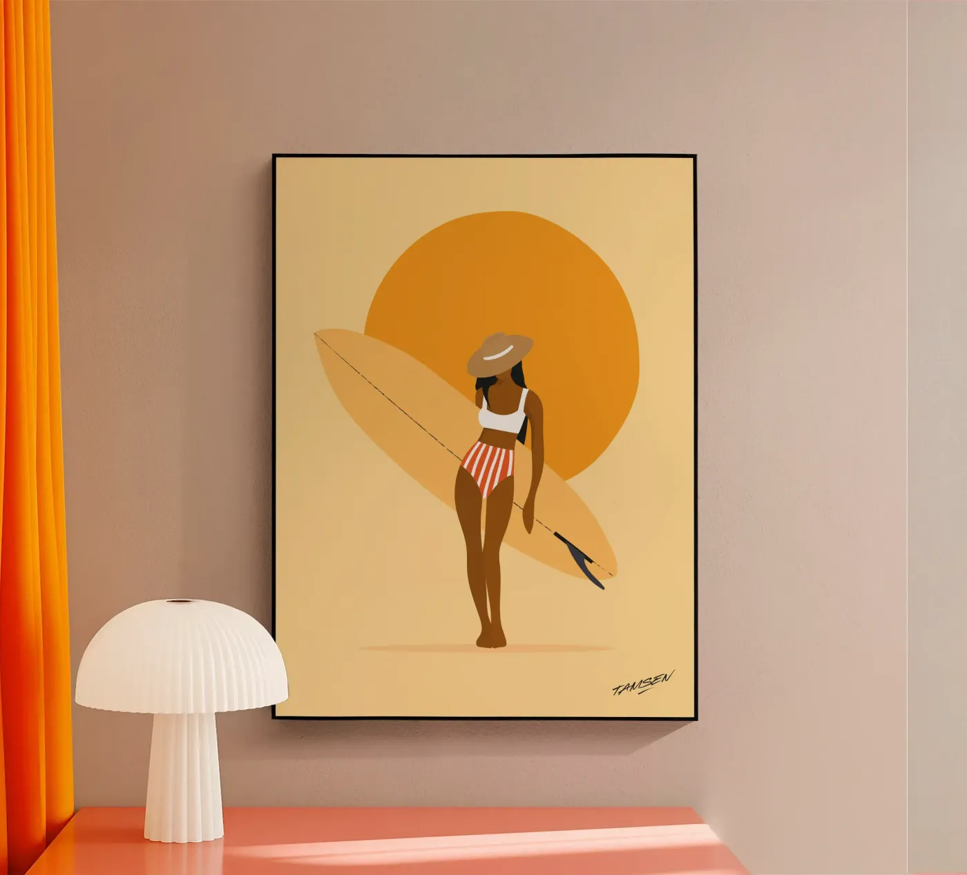 Surf acryl van Tamsen Design