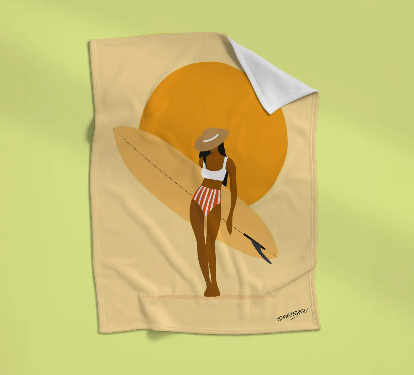 Surf Fleecedecke von Tamsen Design