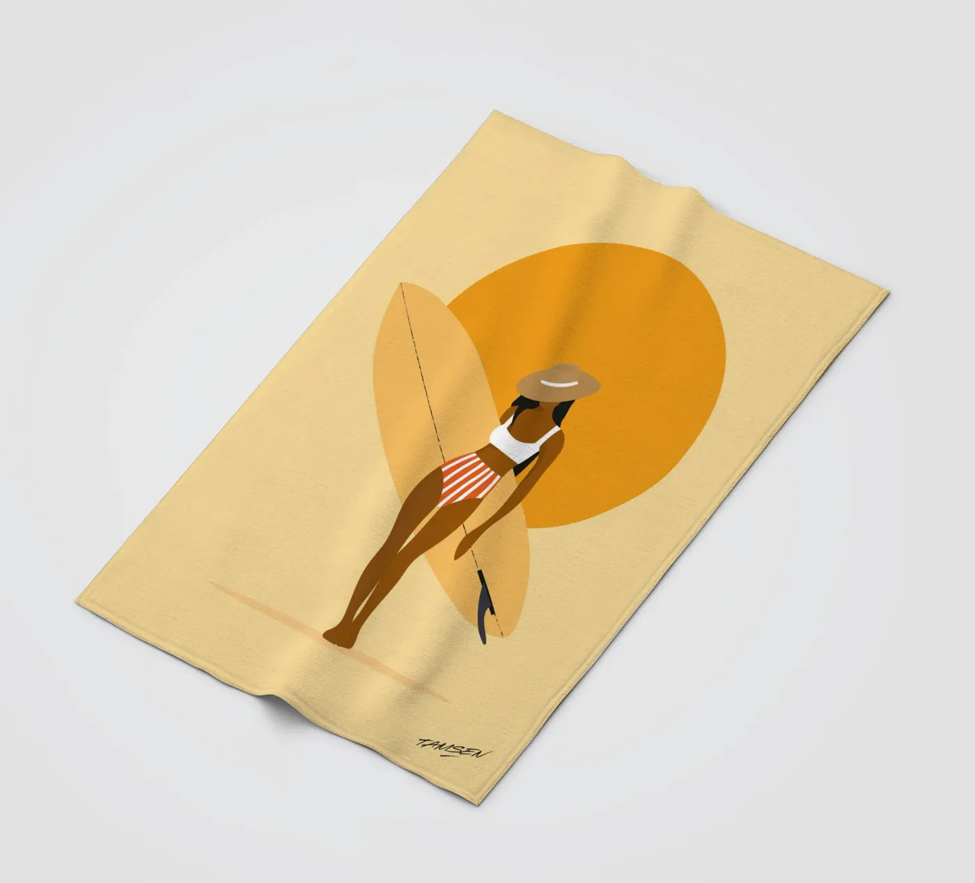 Surf Fleecedecke von Tamsen Design