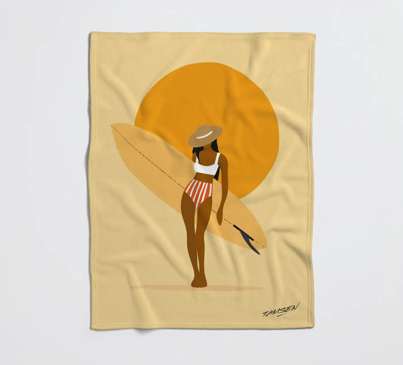 Surf Fleecedecke von Tamsen Design
