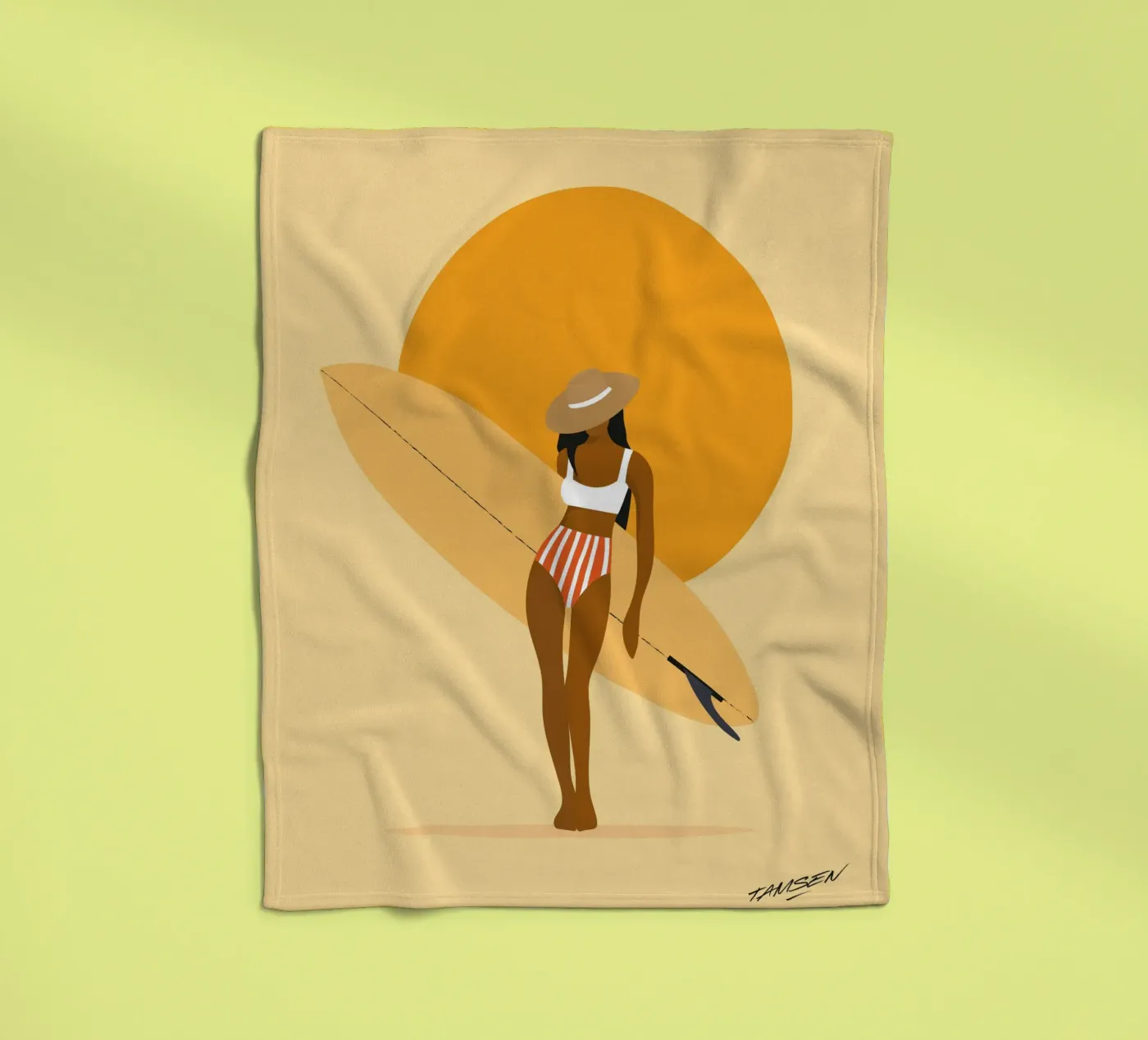 Surf Fleecedecke von Tamsen Design