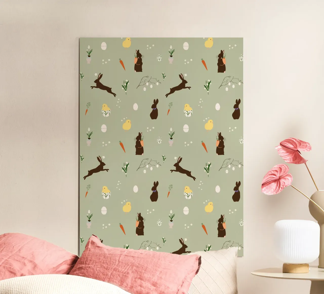 Pasqua motivo verde poster da Sophie Augustin Illustration