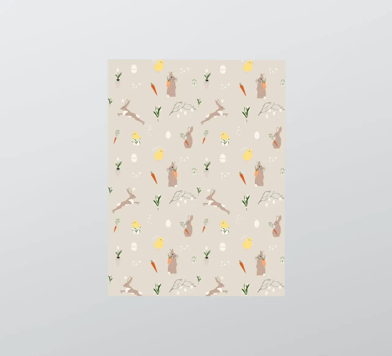 Easter pattern beige adesivo da Sophie Augustin Illustration