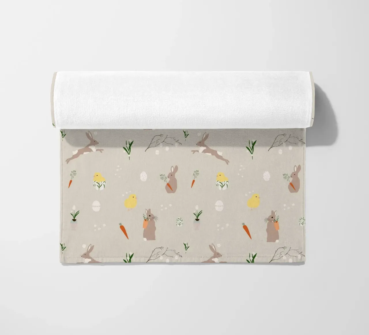 Pasqua Motivo Beige telo mare da Sophie Augustin Illustration