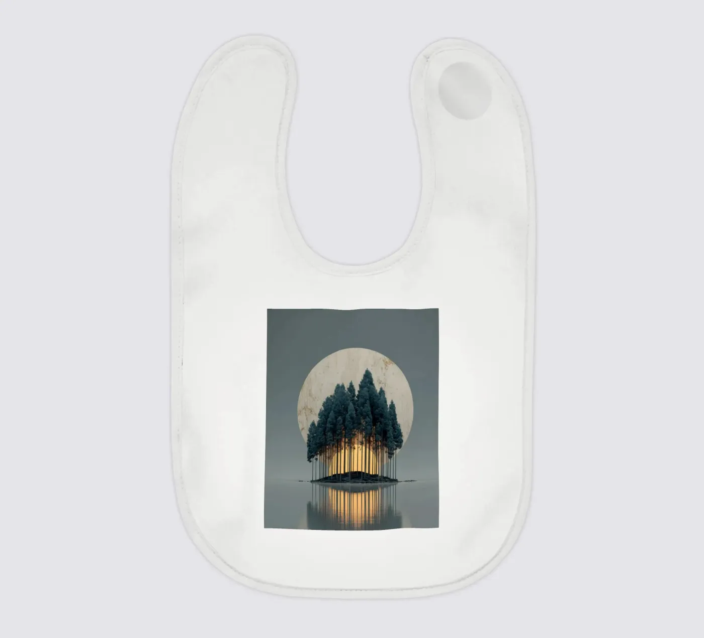 Isle baby bib by Art Unleashed