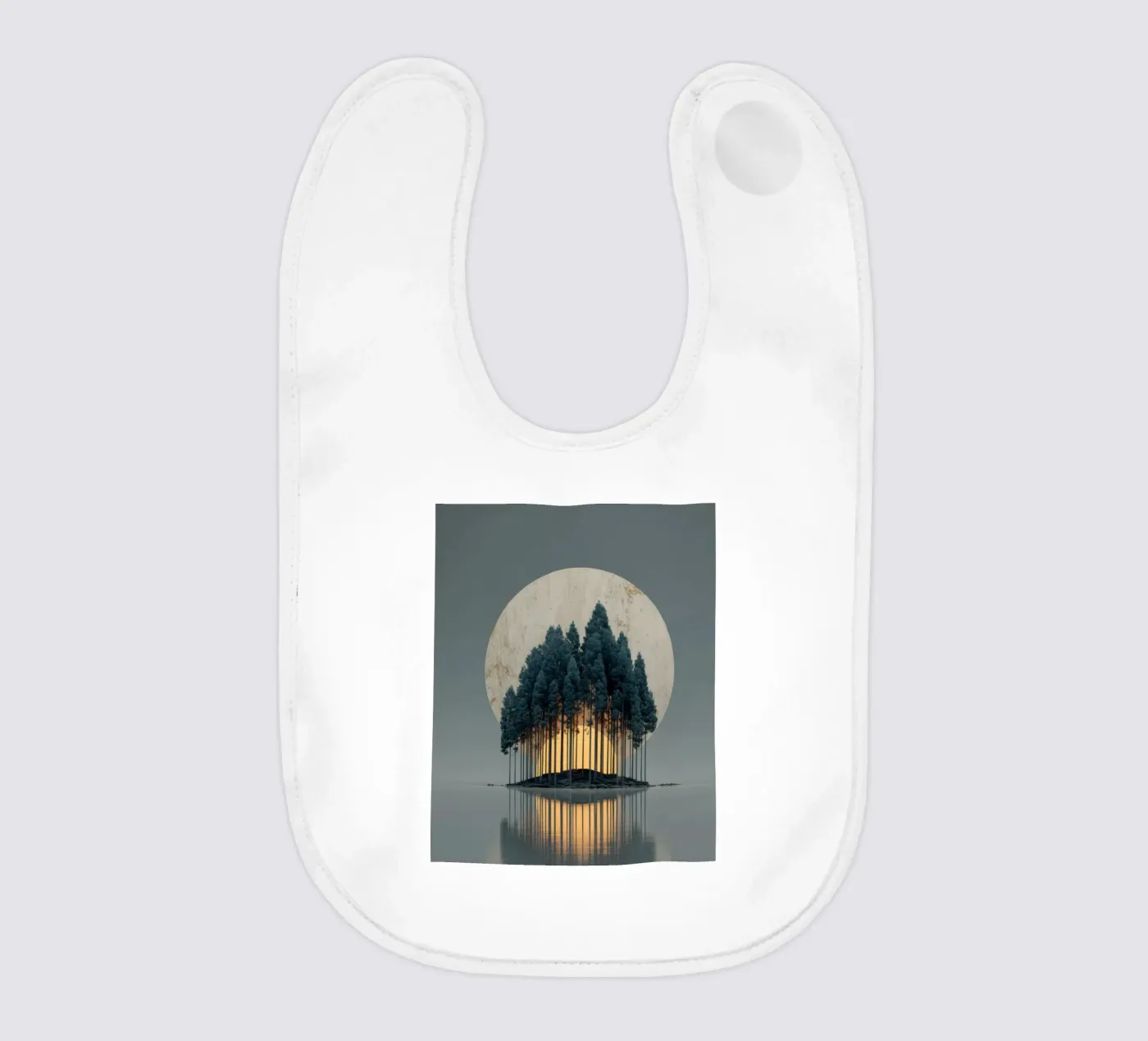 Isle baby bib by Art Unleashed