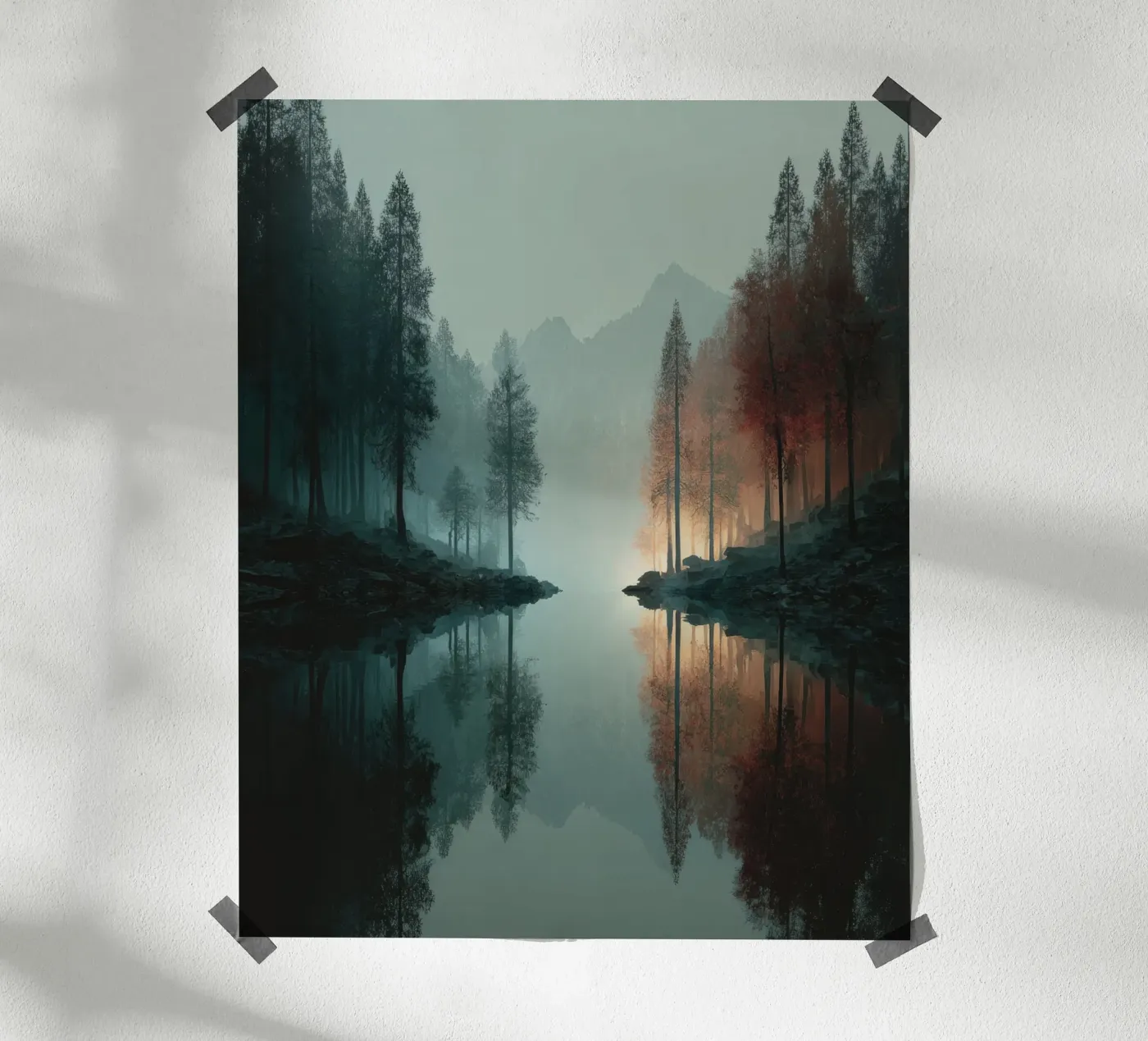 Lake Poster von Art Unleashed