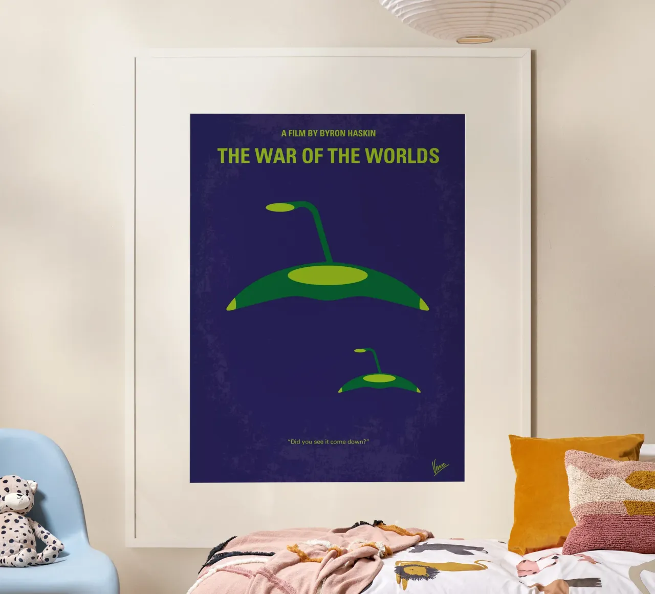 No118 My WAR OF THE WORLDS minimal movie poster poster con telaio in plastica da Chungkong